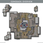 Call of Duty Advanced Warfare Multiplayer Comeback Map Layout In Color