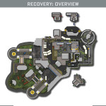 Call of Duty Advanced Warfare Multiplayer Recovery Map Layout In Color