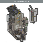 Call of Duty Advanced Warfare Multiplayer Riot Map Layout In Color