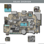 Call of Duty Advanced Warfare Multiplayer Solar Map Layout In Color