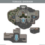 Call of Duty Advanced Warfare Multiplayer Terrace Map Layout In Color